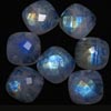 15 mm - 1 pcs - AAAA high Quality Rainbow Moonstone Super Sparkle Rose Cut Trillion Shape Faceted -Each Pcs Full Flashy Gorgeous Fire